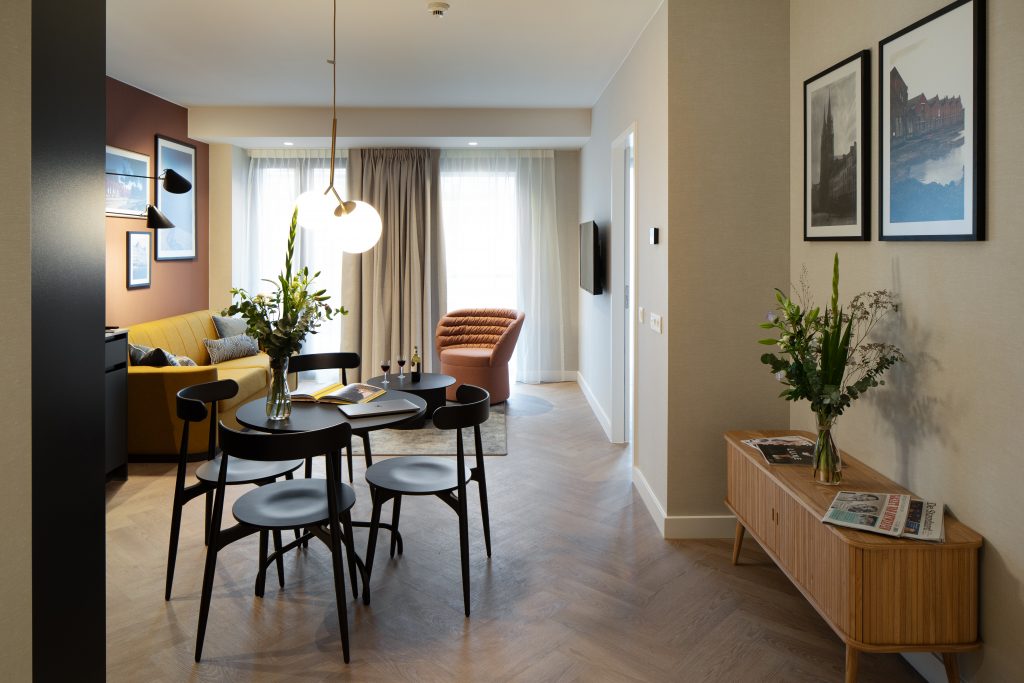 Volledig appartement in Aparthotel Yays Antwerpen met alle meubels van BigBrands.